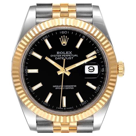 rolex schwarz mit gold|Rolex datejust 41 gold.